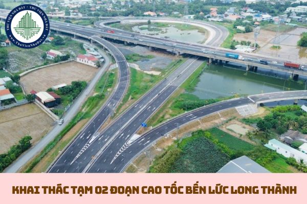  02 đoạn cao tốc Bến Lức Long Thành được khai thác tạm để lưu thông trong dịp tết Nguyên Đán 2025? (hình từ internet)