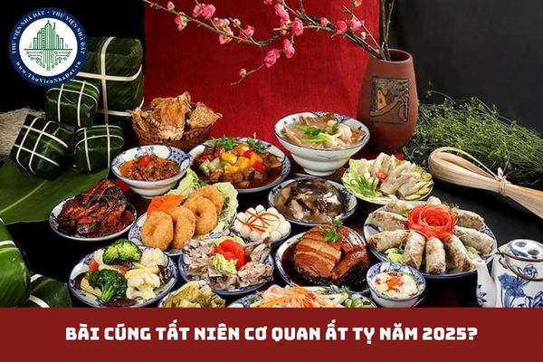 Bài cúng Tất niên cơ quan Ất Tỵ năm 2025? (hình từ internet)