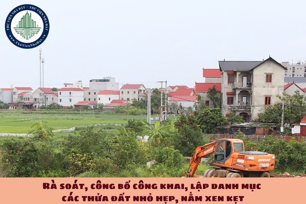 Rà soát, công bố công khai, lập danh mục các thửa đất nhỏ hẹp, nằm xen kẹt tỉnh Hậu Giang theo Quyết định 07