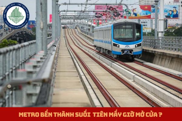 Metro Bến Thành Suối tiên mấy giờ mở cửa? Lịch chạy tàu Metro số 1? (hình từ internet)