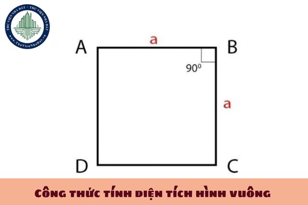 Tính diện tích hình vuông? Công thức tính diện tích hình vuông là công thức nào? (hình từ internet)