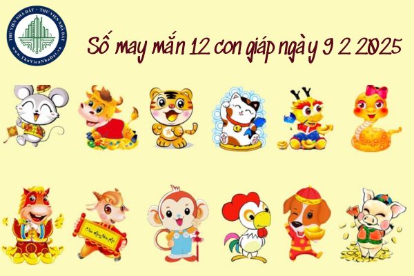 Số may mắn 12 con giáp ngày 9 2 2025? Số tài lộc hôm nay 9 2 2025? (hình từ internet)