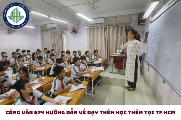 Công văn 674 hướng dẫn về dạy thêm học thêm tại TP HCM 