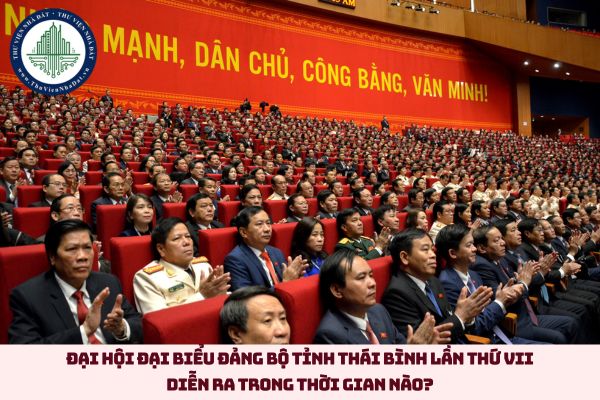 Tại Hội trường Uỷ ban hành chính huyện Đông Quan, Đại hội đại biểu Đảng bộ tỉnh Thái Bình lần thứ VII diễn ra trong thời gian nào? (hình từ internet)