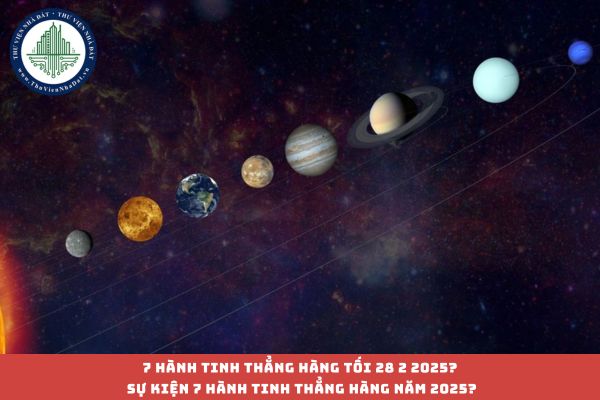 7 hành tinh thẳng hàng tối 28 2 2025? Sự kiện 7 hành tinh thẳng hàng năm 2025?