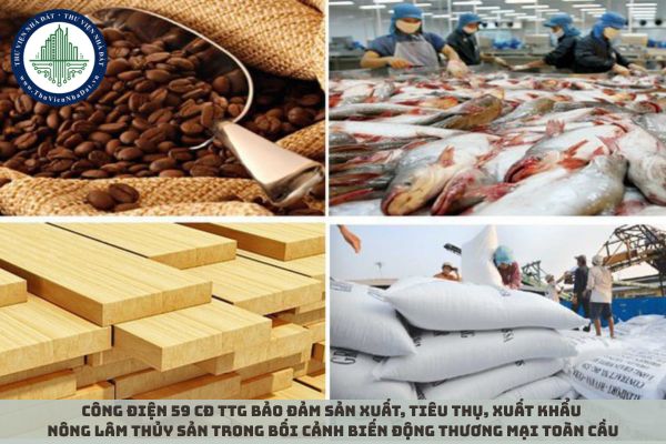 Công điện 59 CĐ TTg bảo đảm sản xuất, tiêu thụ, xuất khẩu nông lâm thủy sản trong bối cảnh biến động thương mại toàn cầu
