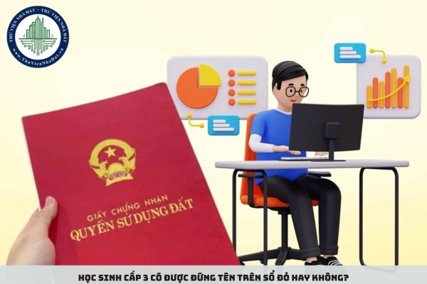 Học sinh cấp 3 có được đứng tên trên sổ đỏ hay không?