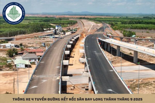 Thông xe 4 tuyến đường kết nối sân bay Long Thành tháng 9 2025
