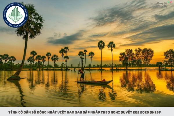 Tỉnh có dân số đông nhất Việt Nam sau sáp nhập theo Nghị quyết 202 2025 QH15?