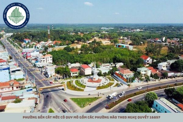 Phường Bến Cát mới có quy mô gồm các phường nào theo Nghị quyết 1685?
