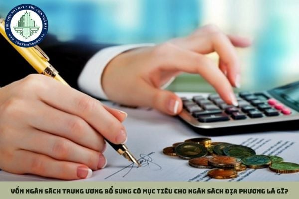 Vốn ngân sách trung ương bổ sung có mục tiêu cho ngân sách địa phương là gì?