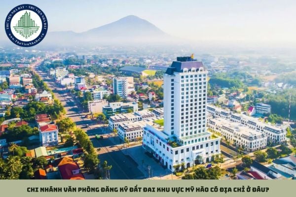 Chi nhánh Văn phòng Đăng ký đất đai Khu vực Mỹ Hào có địa chỉ ở đâu?