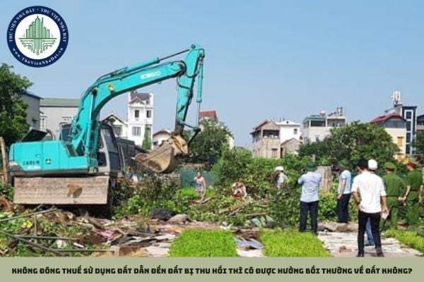 Không đóng thuế sử dụng đất dẫn đến đất bị thu hồi thì có được hưởng bồi thường về đất không?