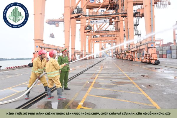 Hình thức xử phạt hành chính trong lĩnh vực phòng cháy, chữa cháy và cứu nạn, cứu hộ gồm những gì?