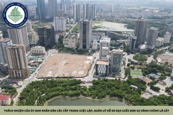 Trách nhiệm của Ủy ban nhân dân các cấp trong việc lập, quản lý hồ sơ địa giới đơn vị hành chính là gì?