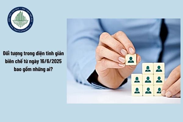 Đối tượng trong diện tinh giản biên chế từ ngày 16/6/2025 theo Nghị định 154 2025 bao gồm những ai?