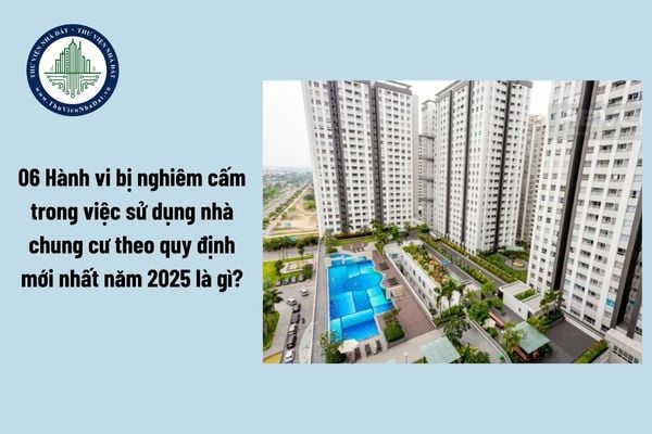 06 Hành vi bị nghiêm cấm trong việc sử dụng nhà chung cư theo quy định mới nhất năm 2025 là gì?