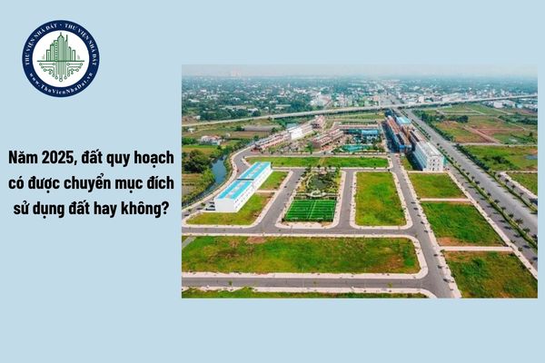 Năm 2025, đất quy hoạch có được chuyển mục đích sử dụng đất hay không?