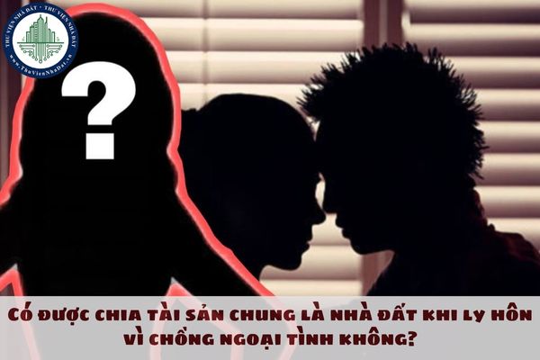 Có được chia tài sản chung là nhà đất khi ly hôn vì chồng ngoại tình không?