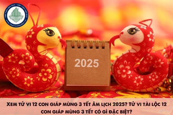 Xem tử vi 12 con giáp mùng 3 tết âm lịch 2025? Tử vi tài lộc 12 con giáp mùng 3 tết có gì đặc biệt?