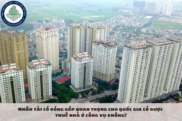 Nhân tài có đóng góp quan trọng cho quốc gia có được thuê nhà ở công vụ không?