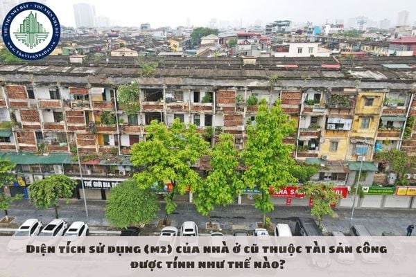 Diện tích sử dụng (m2) của nhà ở cũ thuộc tài sản công được tính như thế nào?