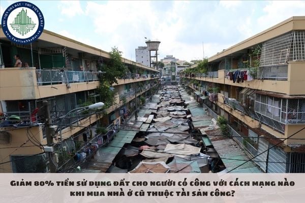 Giảm 80% tiền sử dụng đất cho người có công với cách mạng nào khi mua nhà ở cũ thuộc tài sản công?
