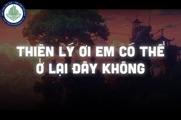 Lời bài hát Thiên lý ơi - Jack?  Lyrics bài hát Thiên lý ơi em có thể ở lại đây không?