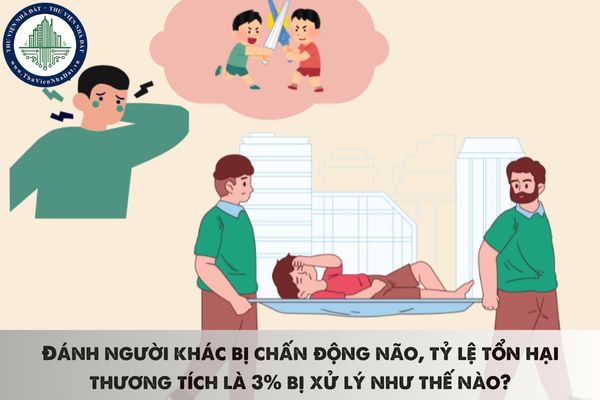 Đánh người khác bị chấn động não, tỷ lệ tổn hại thương tích là 3% bị xử lý như thế nào?