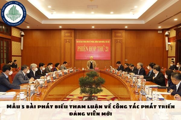 Mẫu 5 bài phát biểu tham luận về công tác phát triển đảng viên mới