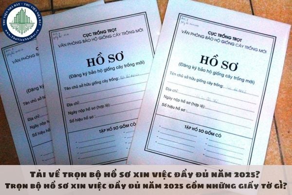 Tải về trọn bộ hồ sơ xin việc đầy đủ năm 2025? Trọn bộ hồ sơ xin việc đầy đủ năm 2025 gồm những giấy tờ gì?