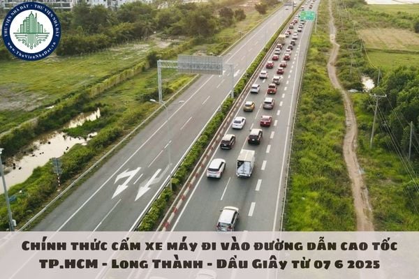 Chính thức cấm xe máy đi vào đường dẫn cao tốc TP.HCM - Long Thành - Dầu Giây từ 07 6 2025