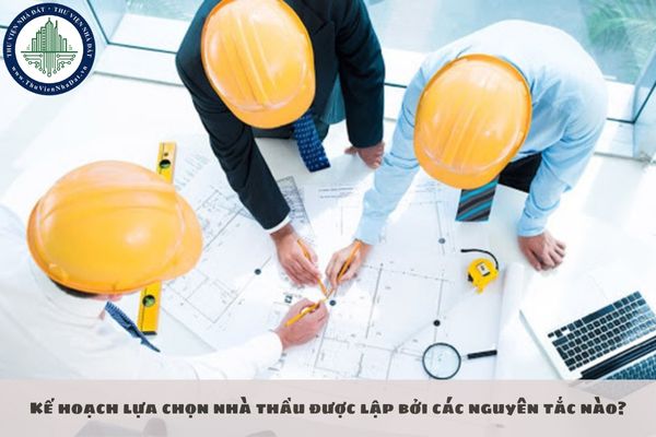 Kế hoạch lựa chọn nhà thầu được lập bởi các nguyên tắc nào?