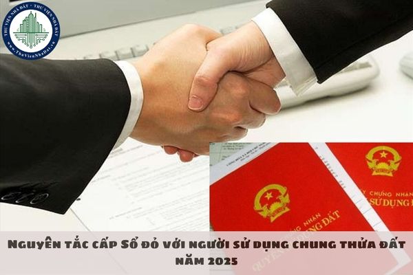 Nguyên tắc cấp Sổ đỏ với người sử dụng chung thửa đất năm 2025