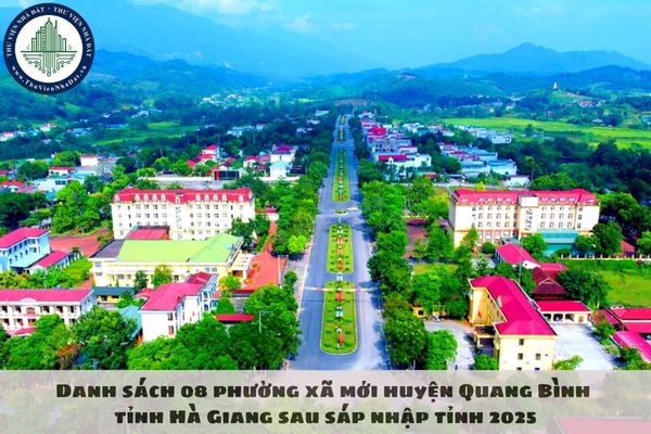 Danh sách 08 phường xã mới huyện Quang Bình tỉnh Hà Giang sau sáp nhập tỉnh 2025