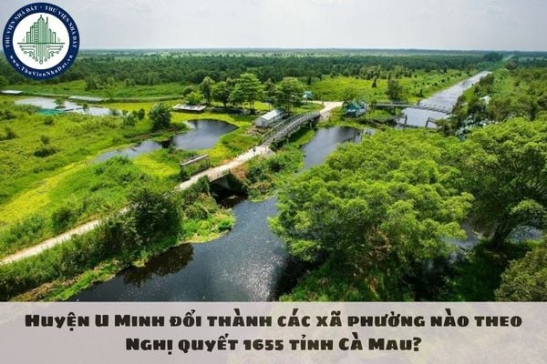 Huyện U Minh đổi thành các xã phường nào theo Nghị quyết 1655 tỉnh Cà Mau?