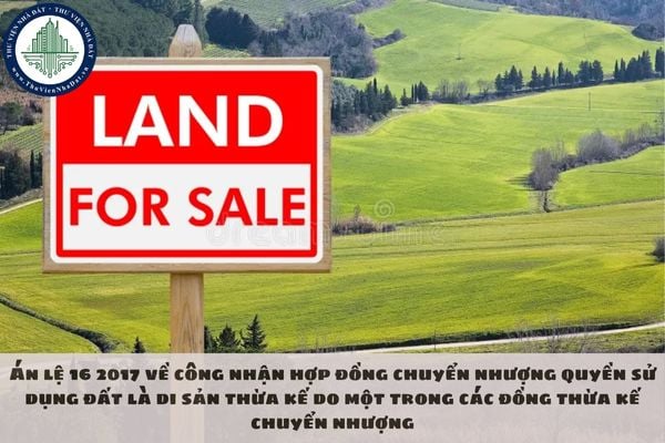 Án lệ 16 2017 về công nhận hợp đồng chuyển nhượng quyền sử dụng đất là di sản thừa kế do một trong các đồng thừa kế chuyển nhượng