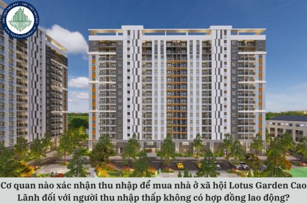 Cơ quan nào xác nhận thu nhập để mua nhà ở xã hội Lotus Garden Cao Lãnh đối với người thu nhập thấp không có hợp đồng lao động?