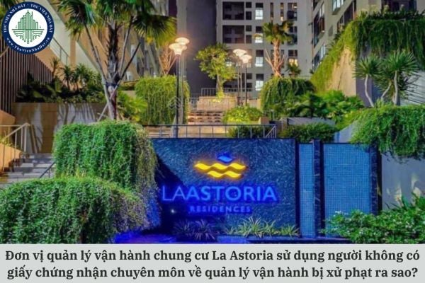 Đơn vị quản lý vận hành chung cư La Astoria sử dụng người không có giấy chứng nhận chuyên môn về quản lý vận hành bị xử phạt ra sao?