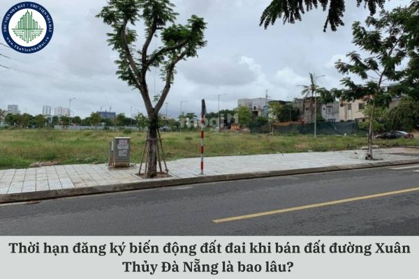 Thời hạn đăng ký biến động đất đai khi bán đất đường Xuân Thủy Đà Nẵng là bao lâu?