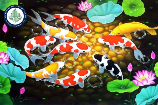 Tranh chín con cá chép có ý nghĩa gì ? Cách bài trí tranh chín con cá chép thu hút tài lộc