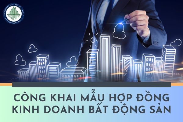 Việc doanh nghiệp công khai mẫu hợp đồng kinh doanh bất động sản trong thông tin về bất động sản có bắt buộc không?