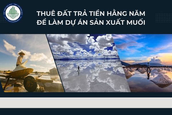 Cá nhân đang được cho thuê đất trả tiền hằng năm để làm dự án sản xuất muối thì có được chuyển sang trả tiền một lần không?