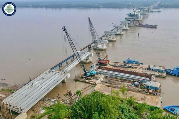 Tiến độ thi công cầu Đại Ngãi 2 tháng 07/2025 mới nhất