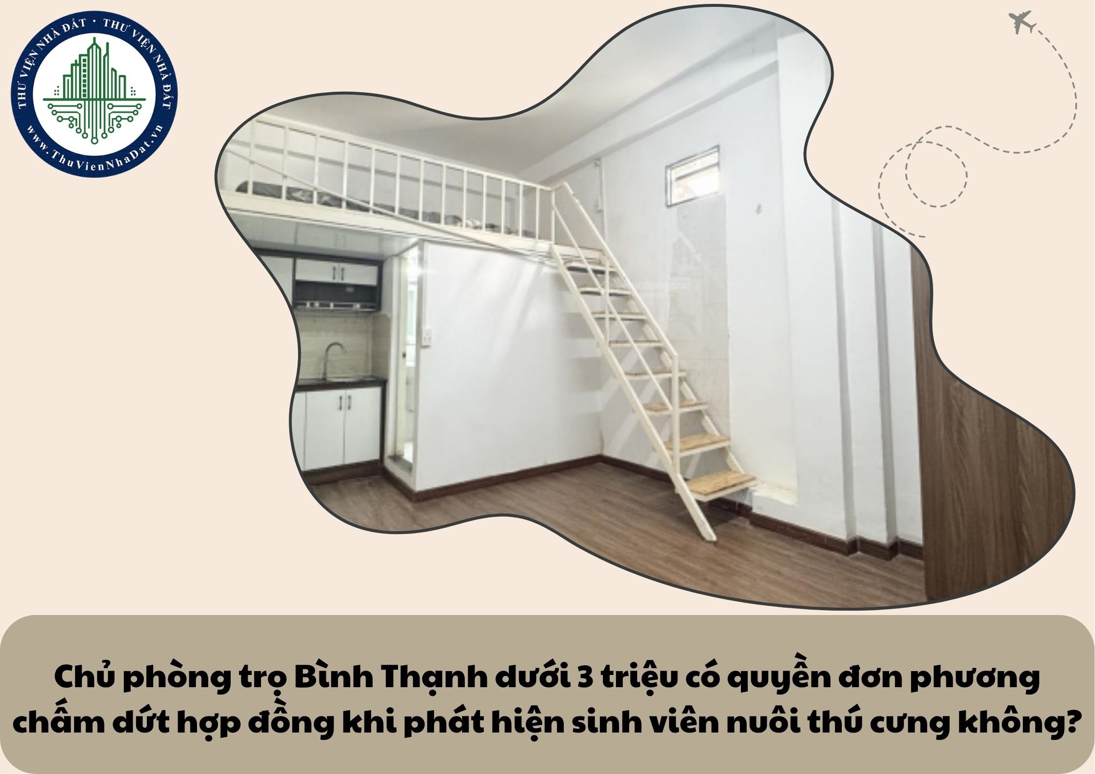 Chủ phòng trọ Bình Thạnh dưới 3 triệu có quyền đơn phương chấm dứt hợp đồng khi phát hiện sinh viên nuôi thú cưng không?