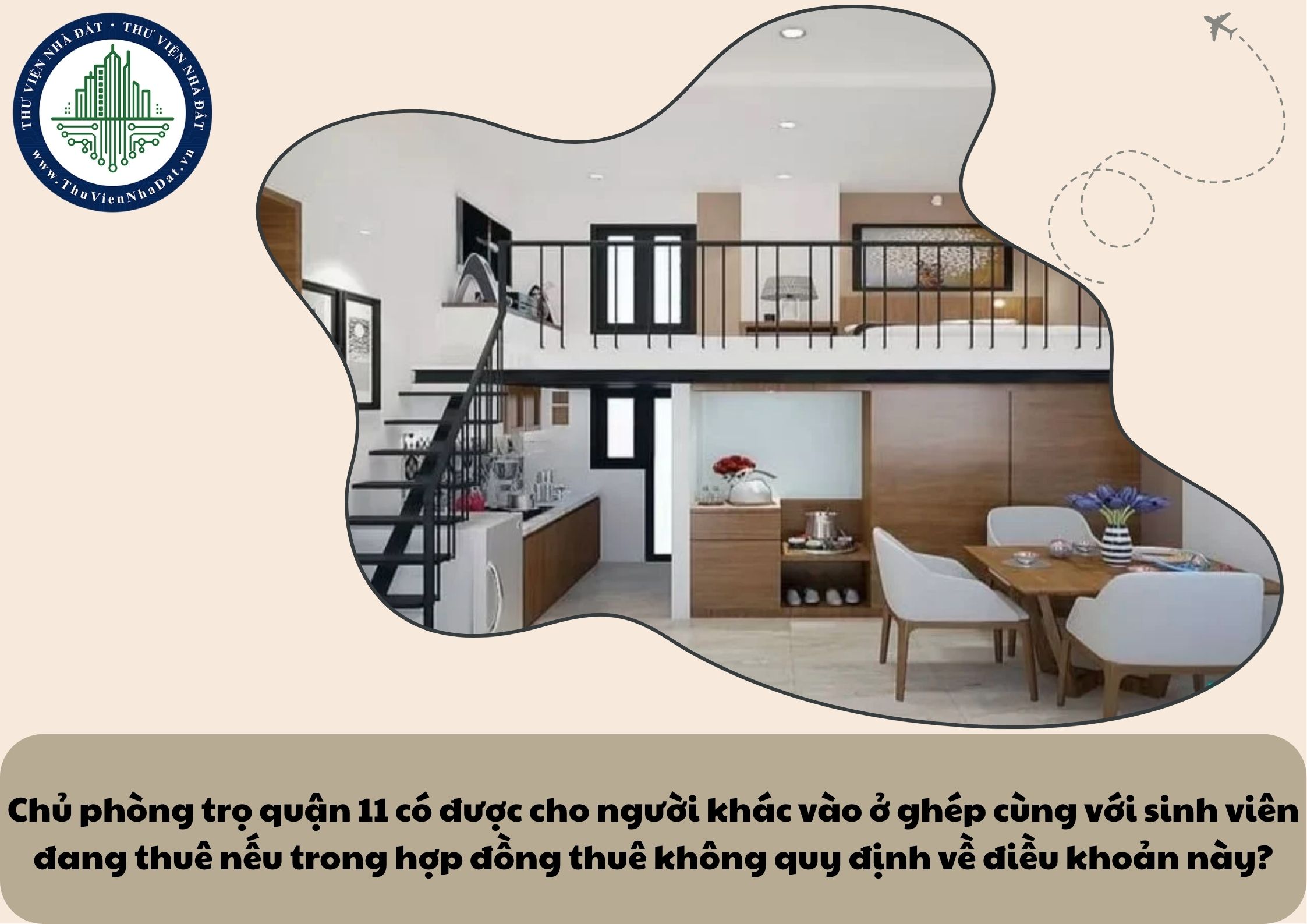 Chủ phòng trọ quận 11 có được cho người khác vào ở ghép cùng với sinh viên đang thuê nếu trong hợp đồng thuê không quy định về điều khoản này?