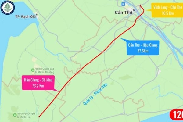 Dự án cao tốc Cần Thơ - Cà Mau đi qua các tỉnh nào?	