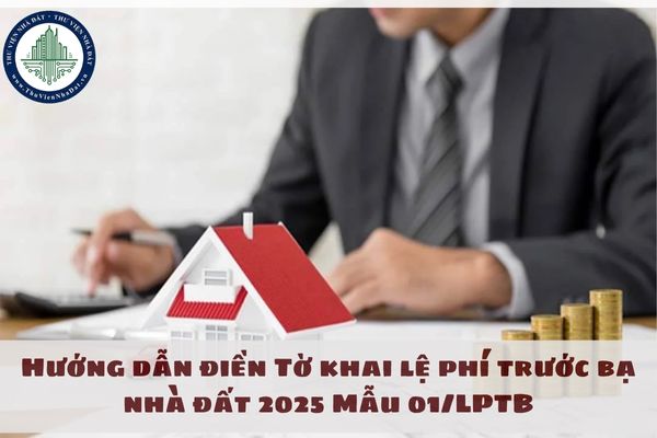 Hướng dẫn điền Tờ khai lệ phí trước bạ nhà đất 2025 Mẫu 01/LPTB