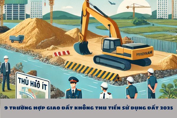 9 trường hợp giao đất không thu tiền sử dụng đất 2025