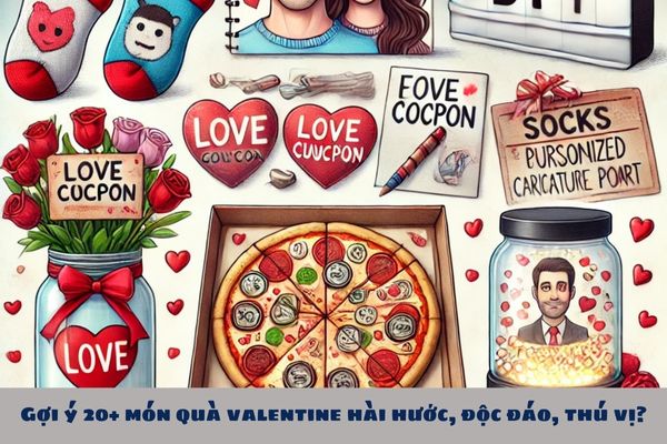 Gợi ý 20+ món quà valentine hài hước, độc đáo, thú vị?